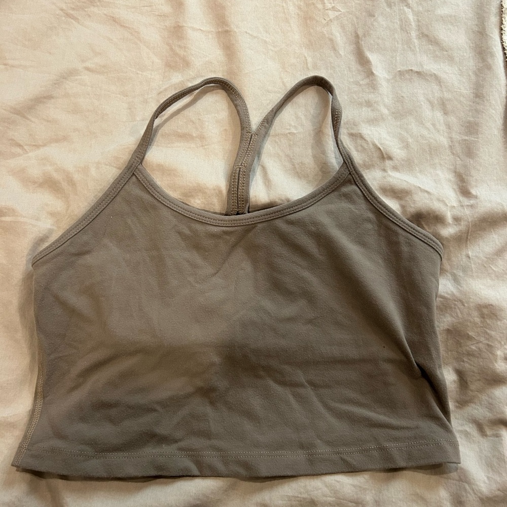 Brown beyond yoga tank top